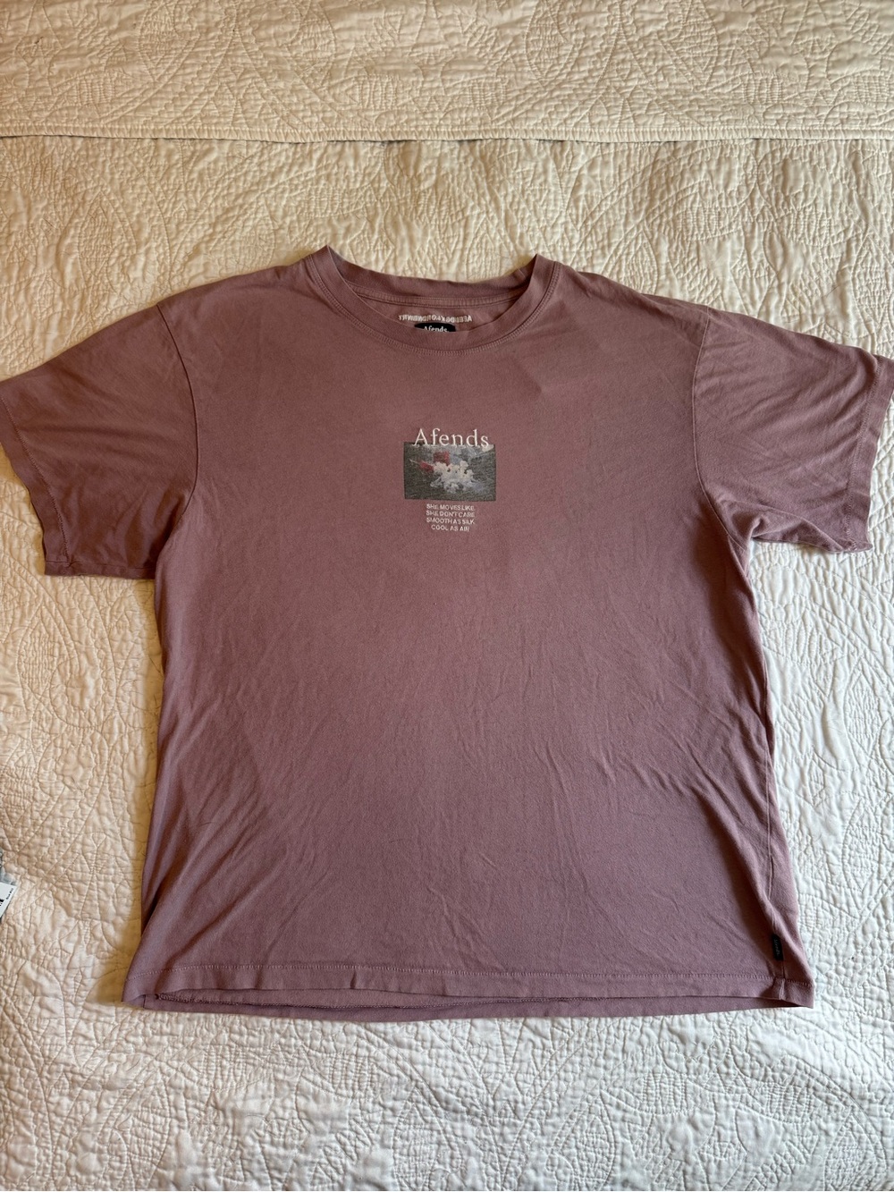 Afends x Lord Newry Mauve Crew Neck T‑Shirt